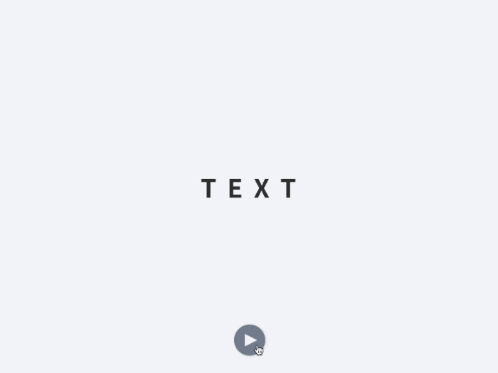 順番に下から出てくるテキスト